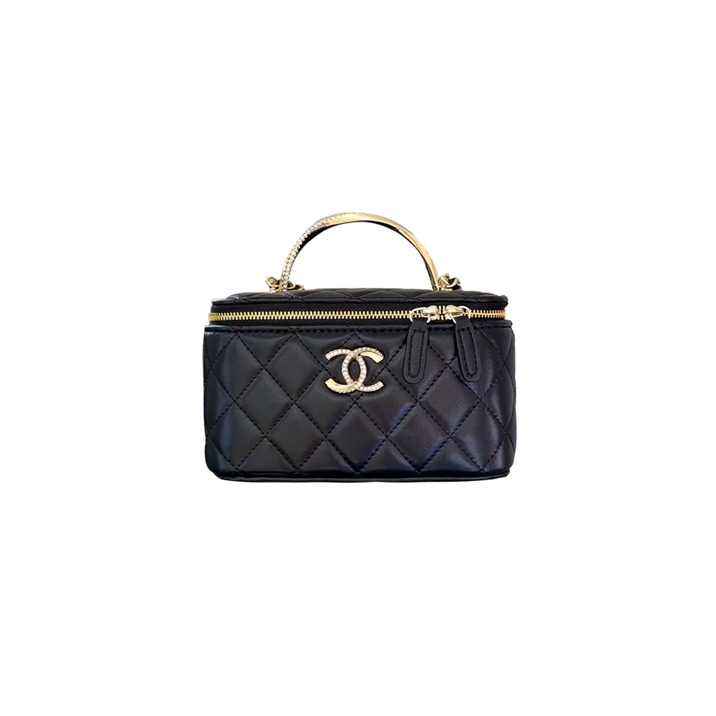 Ch*el 24k diamond stitched chain shoulder handbag ap4317 (17*9.5*8m)